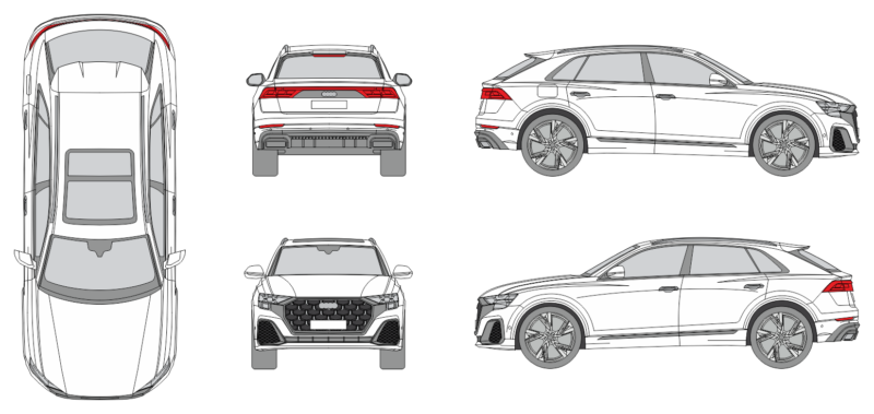 Audi Q8 2023 SUV Template