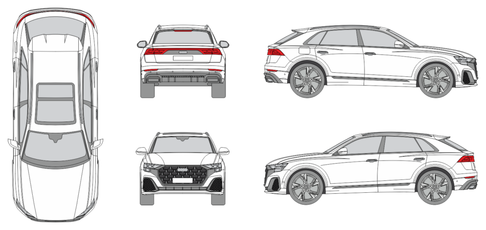 Audi Q8 2023 - Vehicle Templates Unleashed