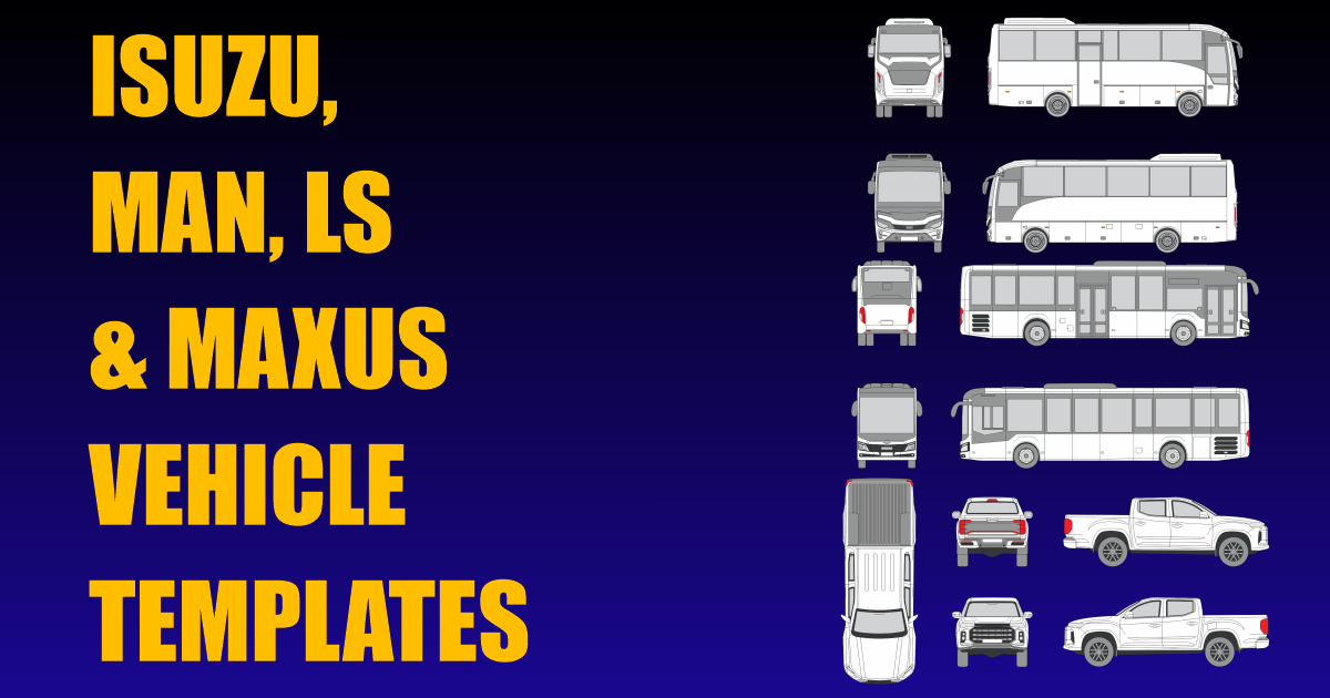 Isuzu, Man, LS and Maxus Vehicle Templates Added