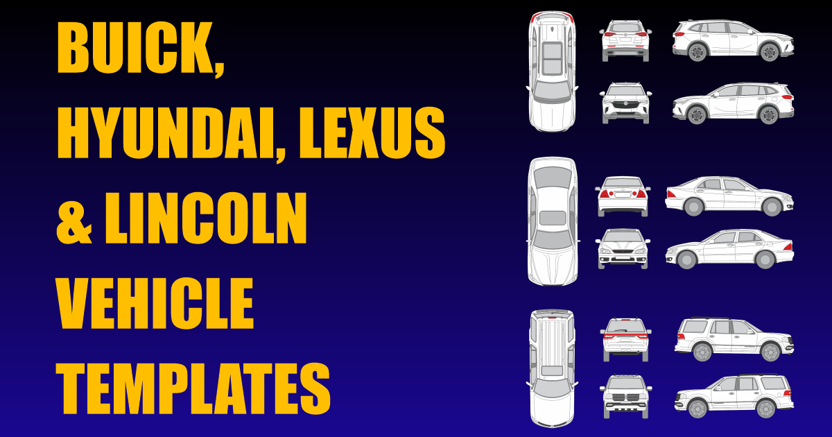 Buick, Hyundai, Lexus and Lincoln Vehicle Templates Added