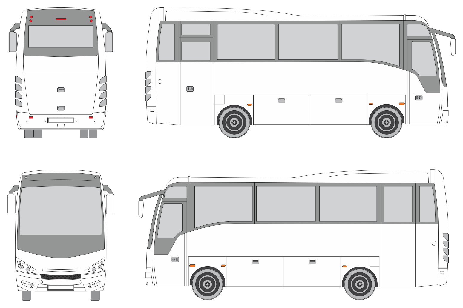 Isuzu Turquoise 2021 Bus Template