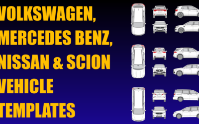 Volkswagen, Mercedes Benz, Nissan and Scion Vehicle Templates Added