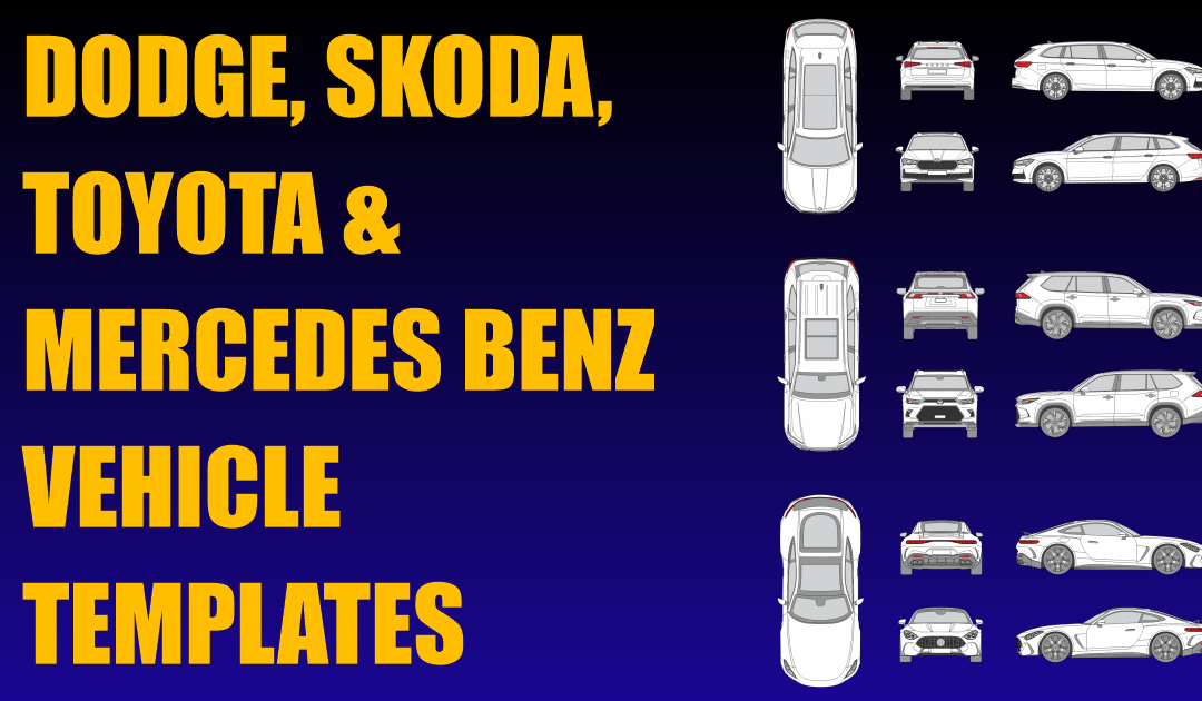 Dodge, Skoda, Toyota and Mercedes Benz Vehicle Templates Added