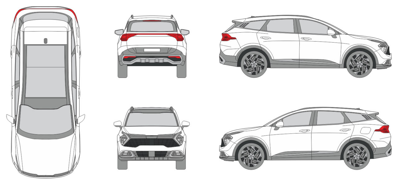 Kia Sportage Oversea Model 2021 - Vehicle Templates Unleashed