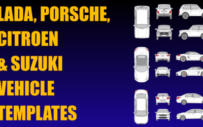 Lada, Porsche, Citroen and Suzuki Vehicle Templates Added