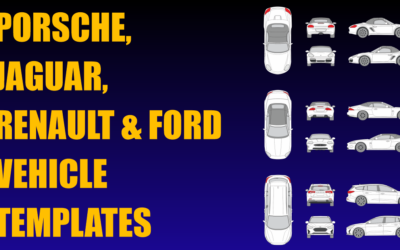 Porsche, Jaguar, Renault and Ford Vehicle Templates Added