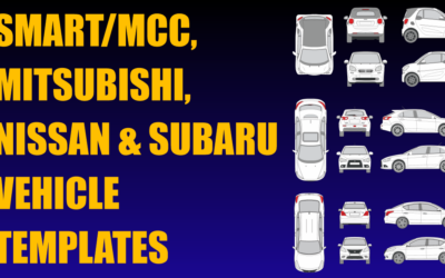 Smart/MCC, Mitsubishi, Subaru and Nissan Vehicle Templates Added
