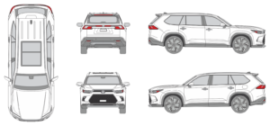 Toyota Grand Highlander 2023 SUV Template