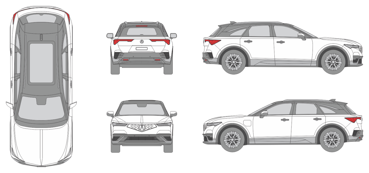 Acura ZDX 2024 - Vehicle Templates Unleashed