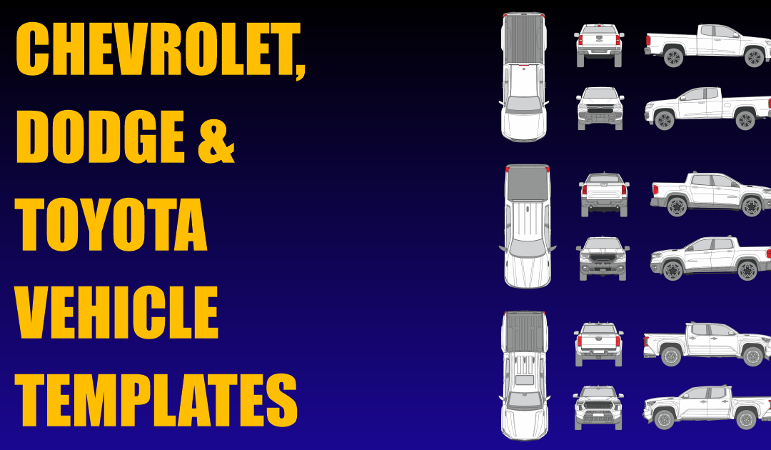 Chevrolet, Dodge and Toyota Vehicle Templates Added