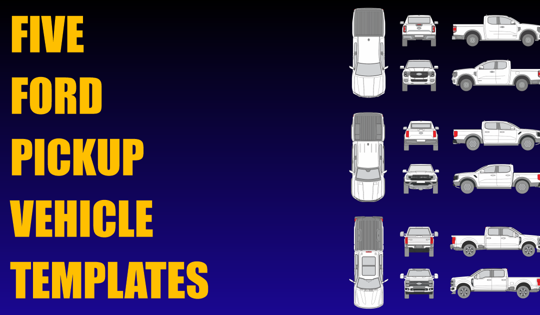 Five Ford Pickup Vehicle Templates Added