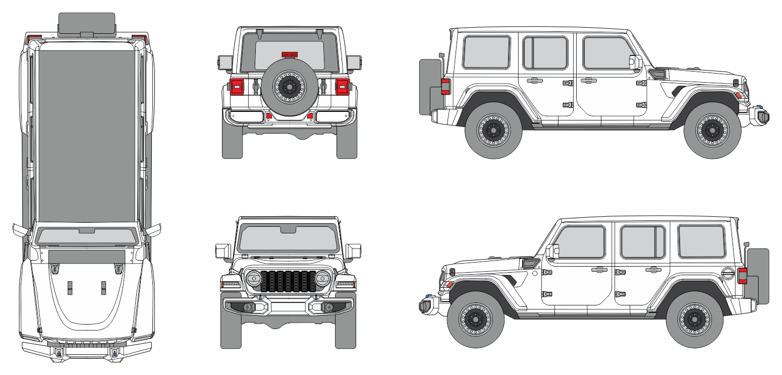 Jeep Wrangler 2024 SUV Template