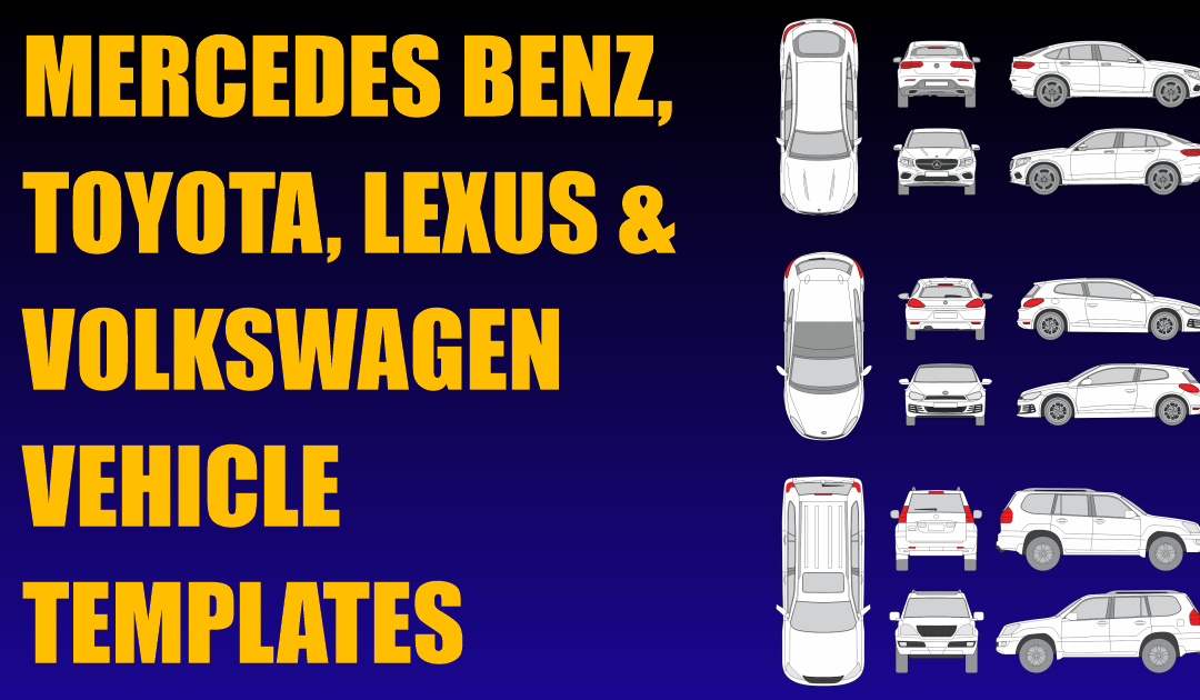 Mercedes Benz, Toyota, Lexus and Volkswagen Vehicle Templates Added