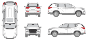 Ssangyong Rexton 2021 SUV Template
