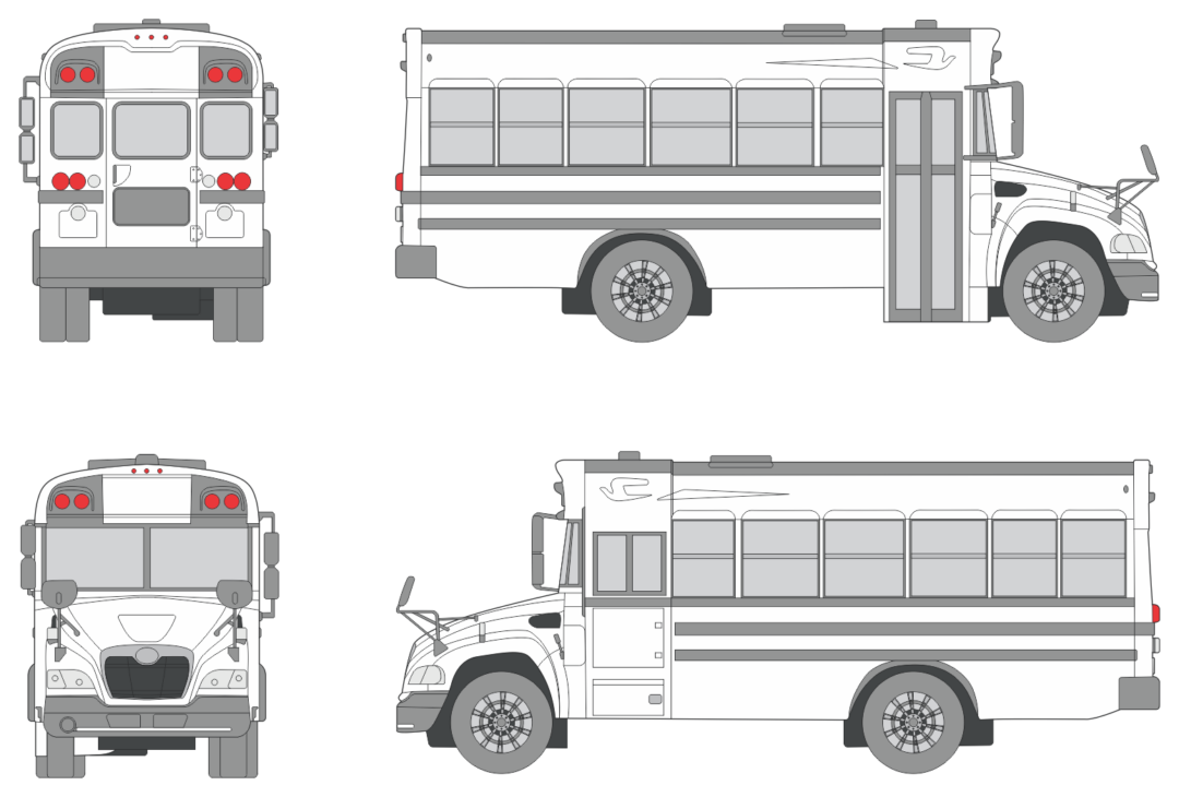 Bluebird Vision 2015 Bus Template