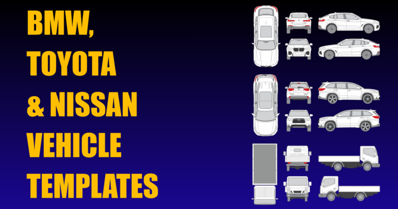 BMW, Toyota and Nissan Vehicle Templates Added