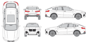 BMW X4 2018 Car Template