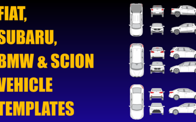 Fiat, Subaru, BMW and Scion Vehicle Templates Added
