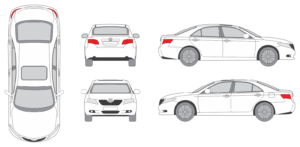Toyota Camry 2007 Car Template