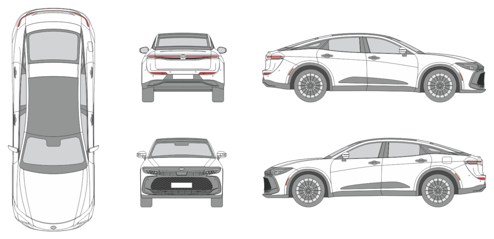 Toyota Crown US 2023 - Vehicle Templates Unleashed