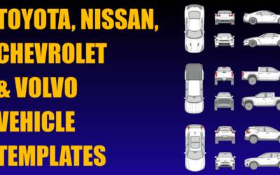 Toyota, Nissan, Chevrolet and Volvo Vehicle Templates Added