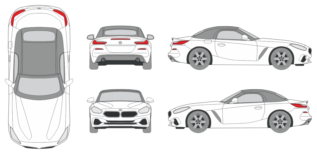 BMW Z4 2018 Car Template