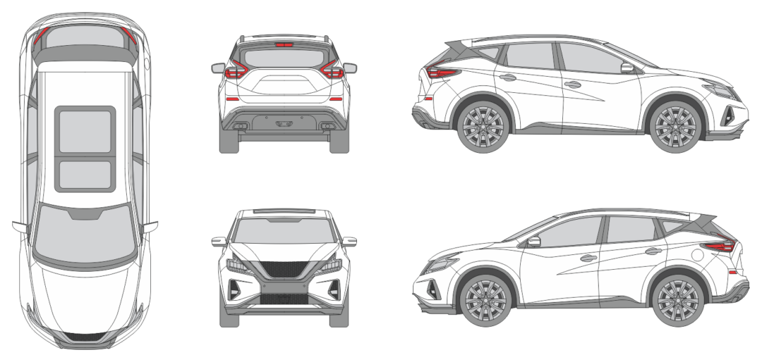 Nissan Murano 2023 SUV Template