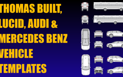Thomas Built Buses, Lucid, Audi and Mercedes Benz Vehicle Templates Added