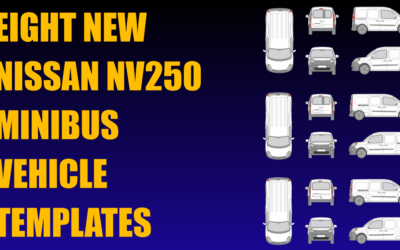 Eight New Nissan NV250 Minibus Vehicle Templates Added