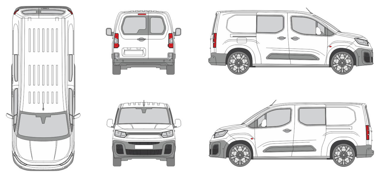 Fiat Doblo Maxi Cargo 2022 Long Slide Door R Windows - Vehicle ...