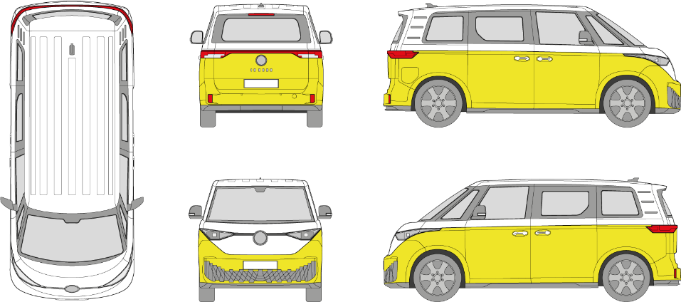 Five Views Volkswagen Template