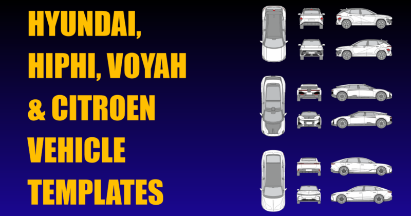 Hyundai, Hiphi, Voyah and Citroen Vehicle Templates Added