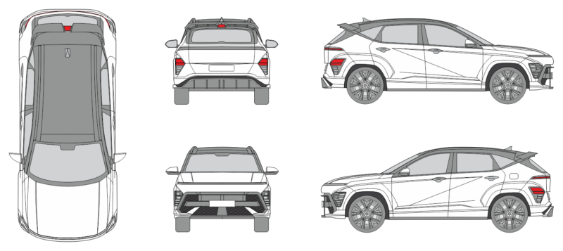 Hyundai Kona N 2024 SUV Template