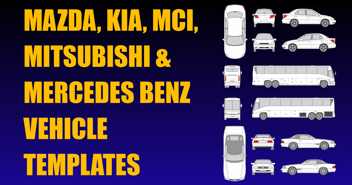 Mazda, Kia, MCI, Mitsubishi and Mercedes Benz Vehicle Templates Added
