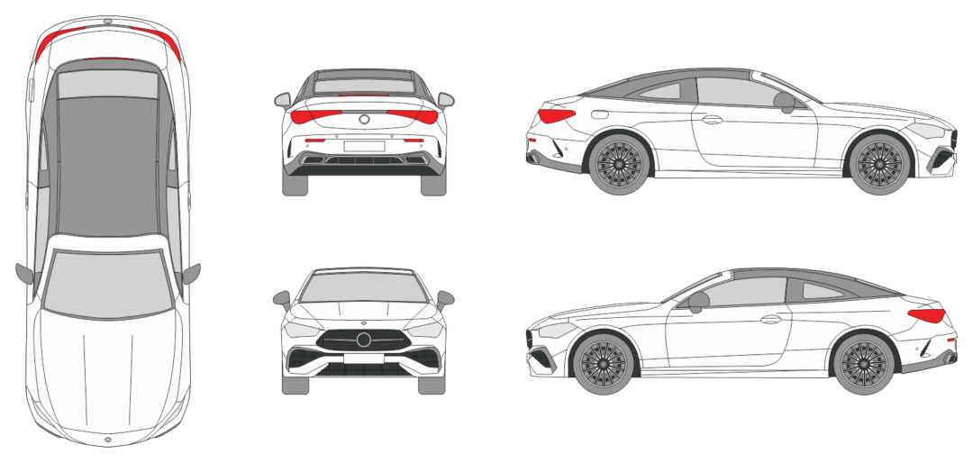 Mercedes Benz CLE 2023 Car Template