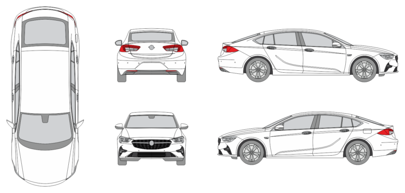 Opel Insignia Grand Sport 2020 Car Template