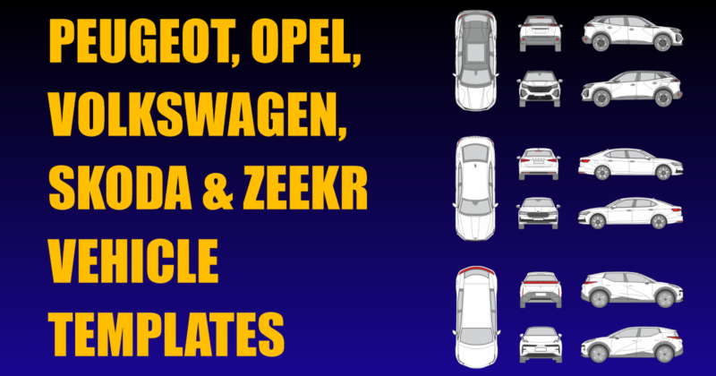 Peugeot, Opel, Volkswagen, Skoda and Zeekr Vehicle Templates Added