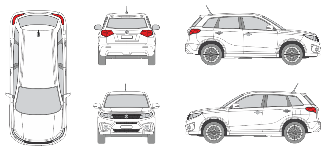 Suzuki Vitara 2018 SUV Template