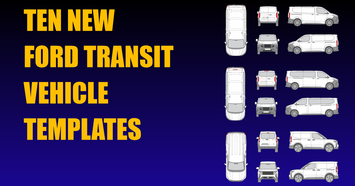 Ten New Ford Transit Vehicle Templates Added