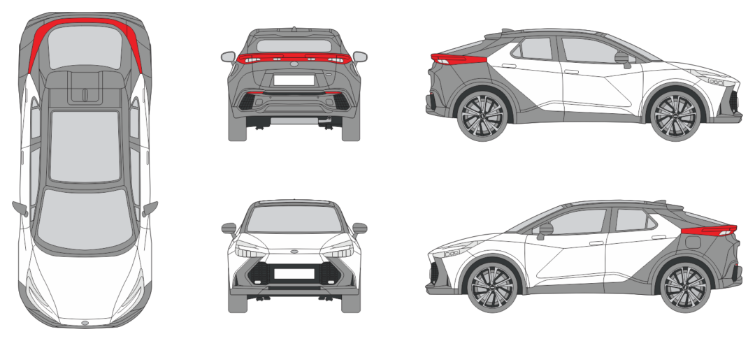 Toyota C-HR 2023 Car Template