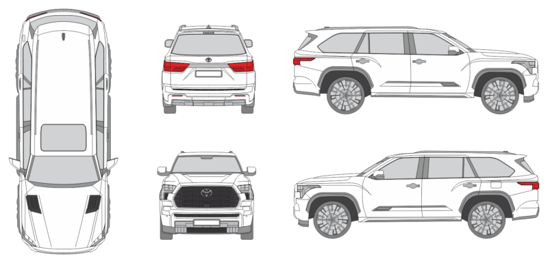 Toyota Sequoia 2022 SUV Template