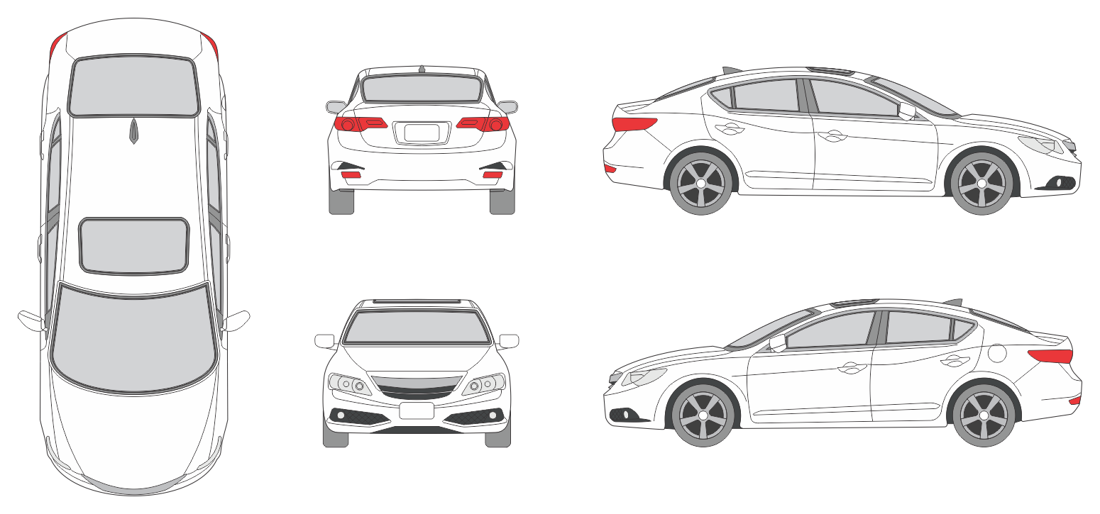 Acura ILX 2013 Car Template