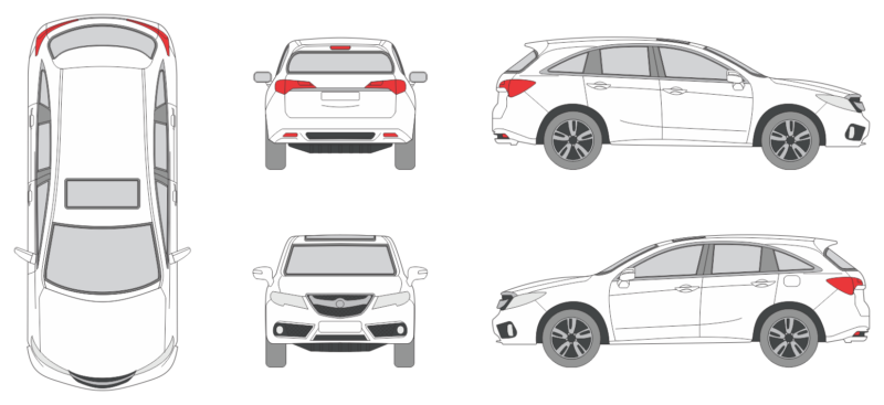 Acura RDX 2013 SUV Template