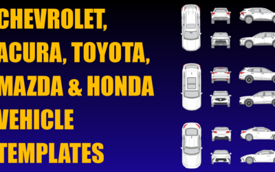 Chevrolet, Acura, Toyota, Mazda and Honda Vehicle Templates Added