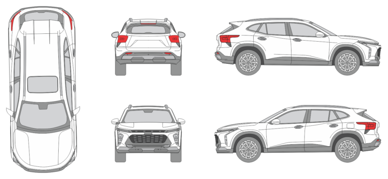 Chevrolet Trax 2023 SUV Template