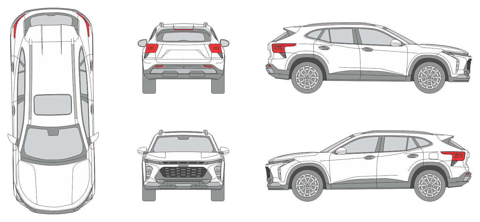 Chevrolet Trax 2023 SUV Template