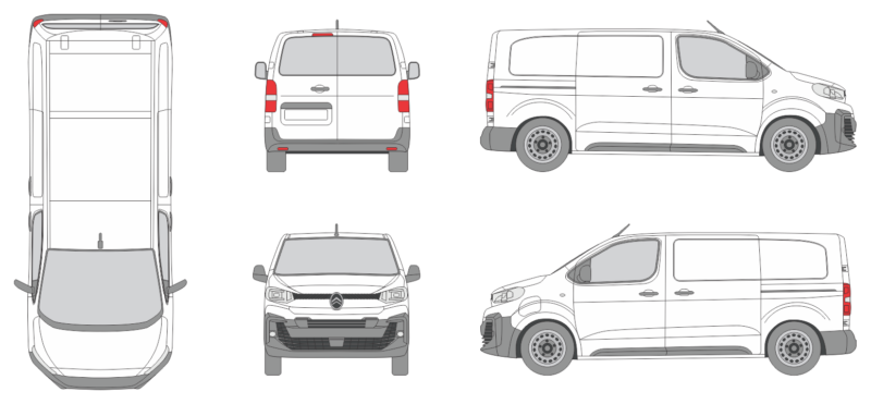 Citroen Jumpy Electric 2024 Med Long Van Template