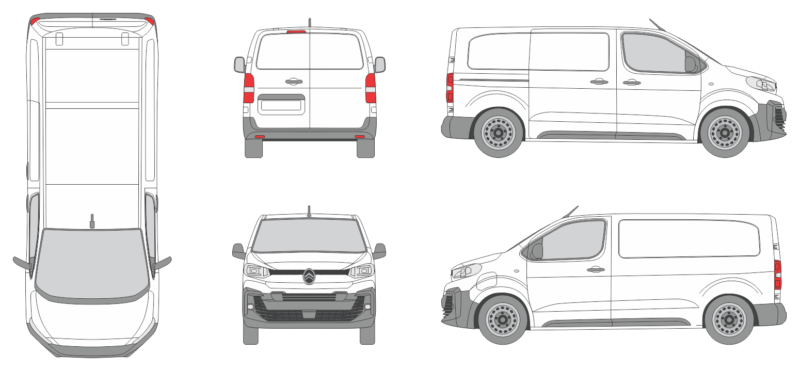 Citroen Jumpy Electric 2024 Med Long Van Template