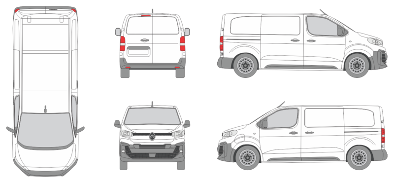 Citroen Jumpy Electric 2024 Med Long Van Template