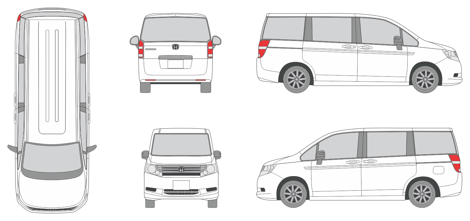 Honda Stepwgn 2009 MPV Template